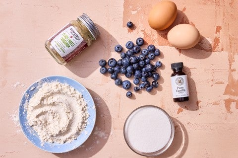 Blueberry Bread ingredients - select to zoom