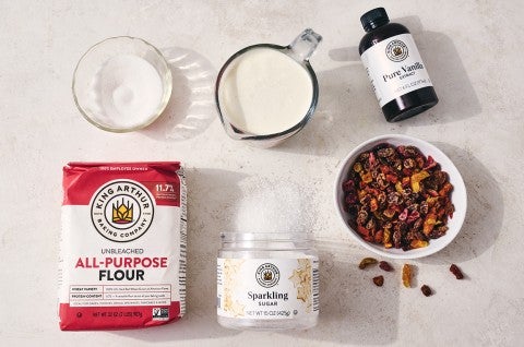 Ingredients for Cream Tea Scones  - select to zoom