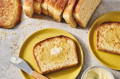 English Muffin Toasting Bread on a plate - select to zoom