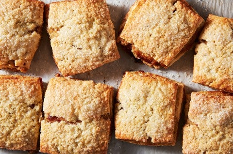 Top-down view of a batch of Layered Fig Scones - select to zoom