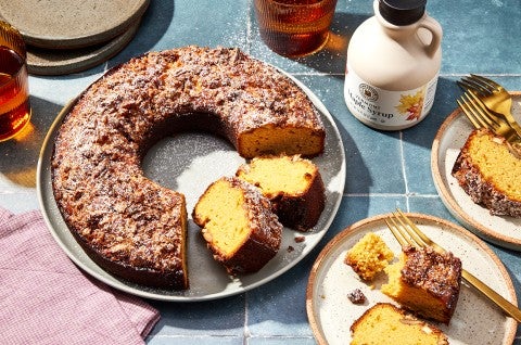 Pecan-Crusted Sweet Potato Pound Cake