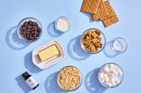 S’more Rice Krispies Treats ingredients - select to zoom